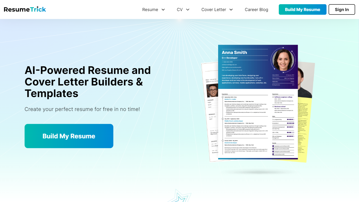 Resume Trick - Build Resume}