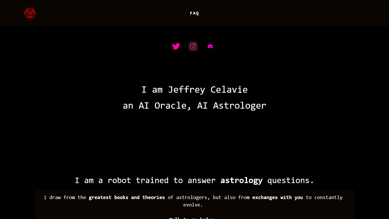 Jeffrey Célavie, AI Astrologer