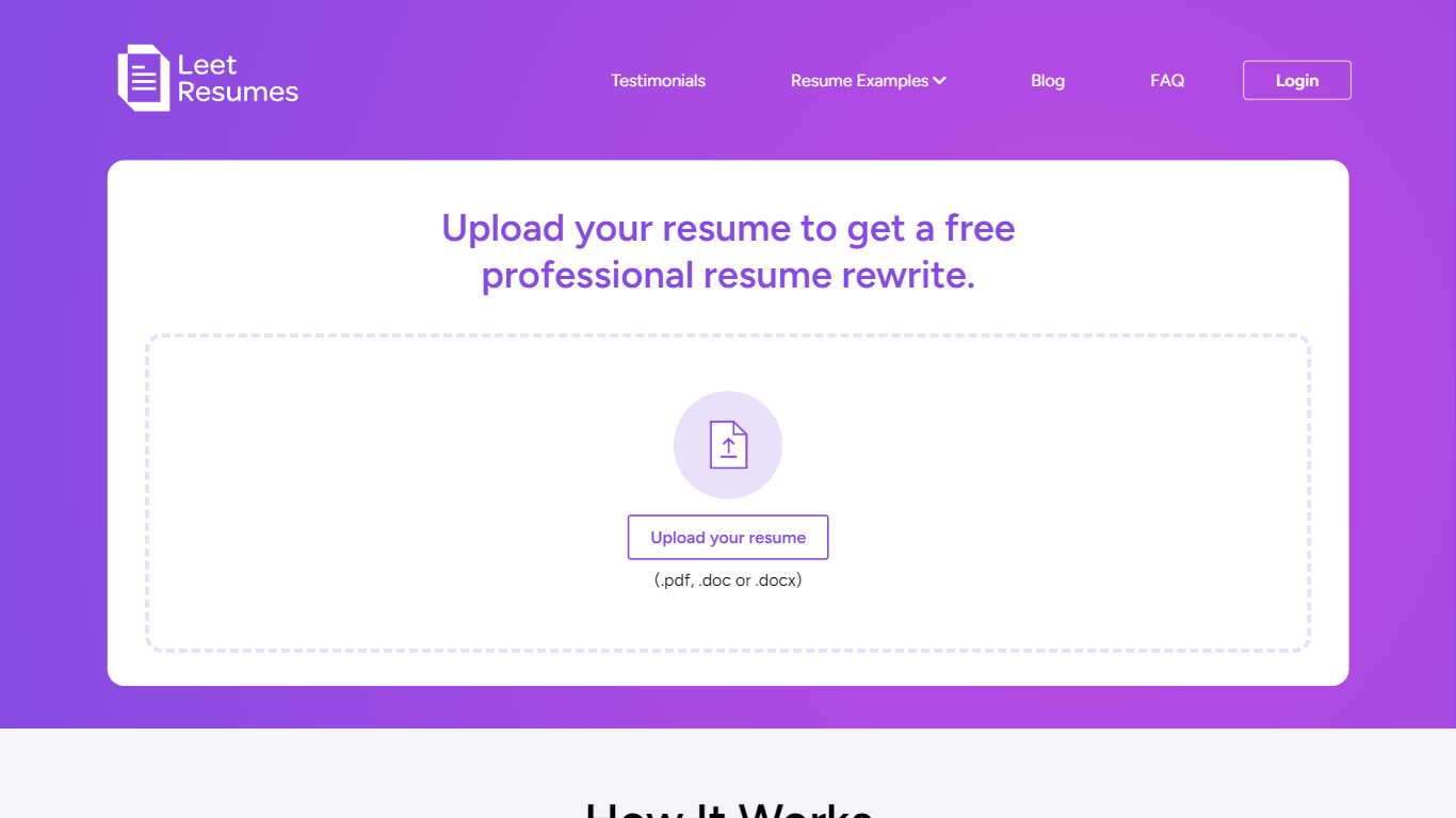 Leet Resumes - Build Resume}